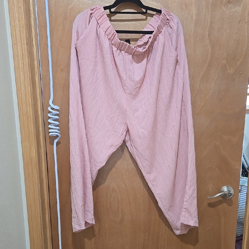 Pink Off-Shoulder Top